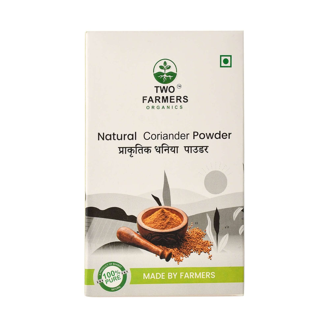 Coriander Powder (Dhaniya) 100GM - twofarmersorganics