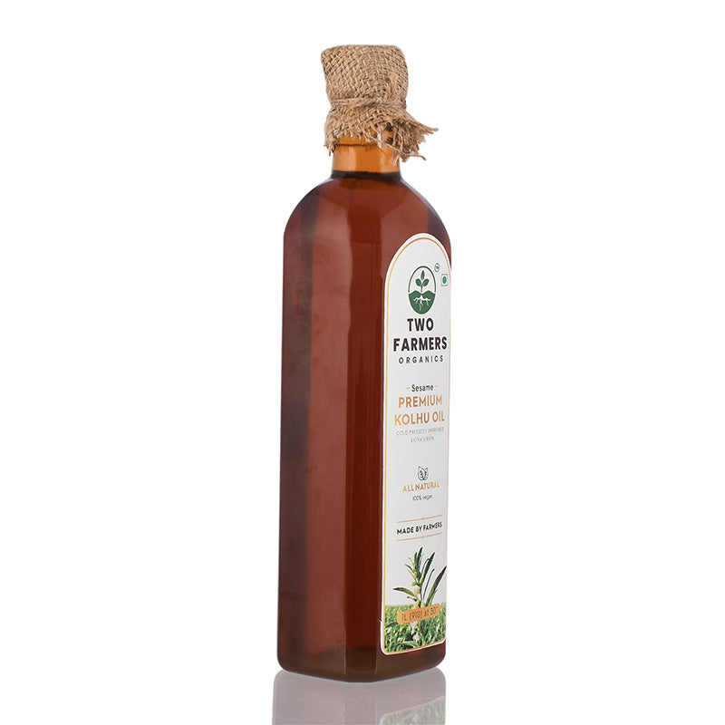 Wood-Pressed Sesame Oil- कोल्हू तिल तेल - twofarmersorganics