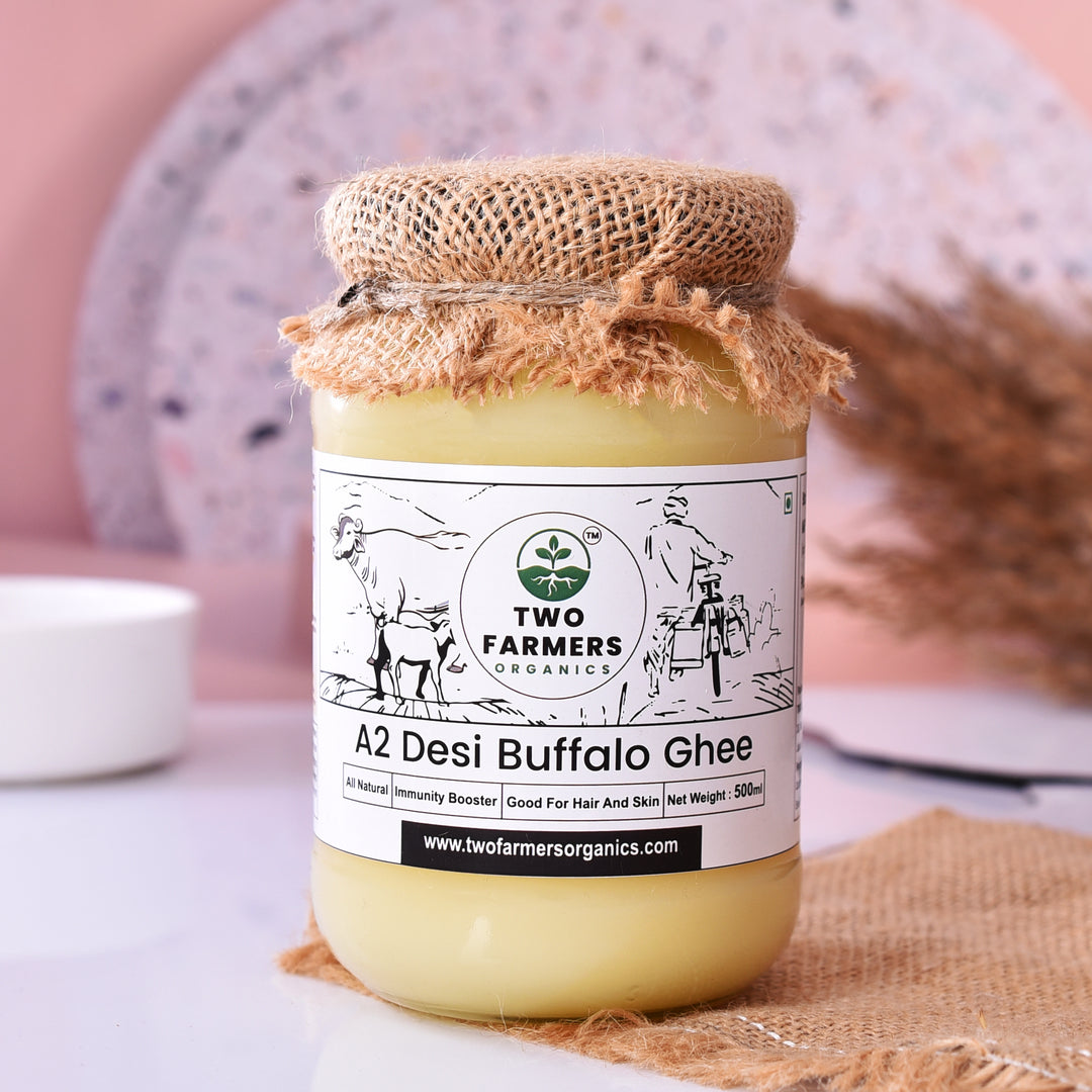 A2 Buffalo Ghee | Bilona Ghee| Made by Women Farmers | Glass Jar | 1000ML