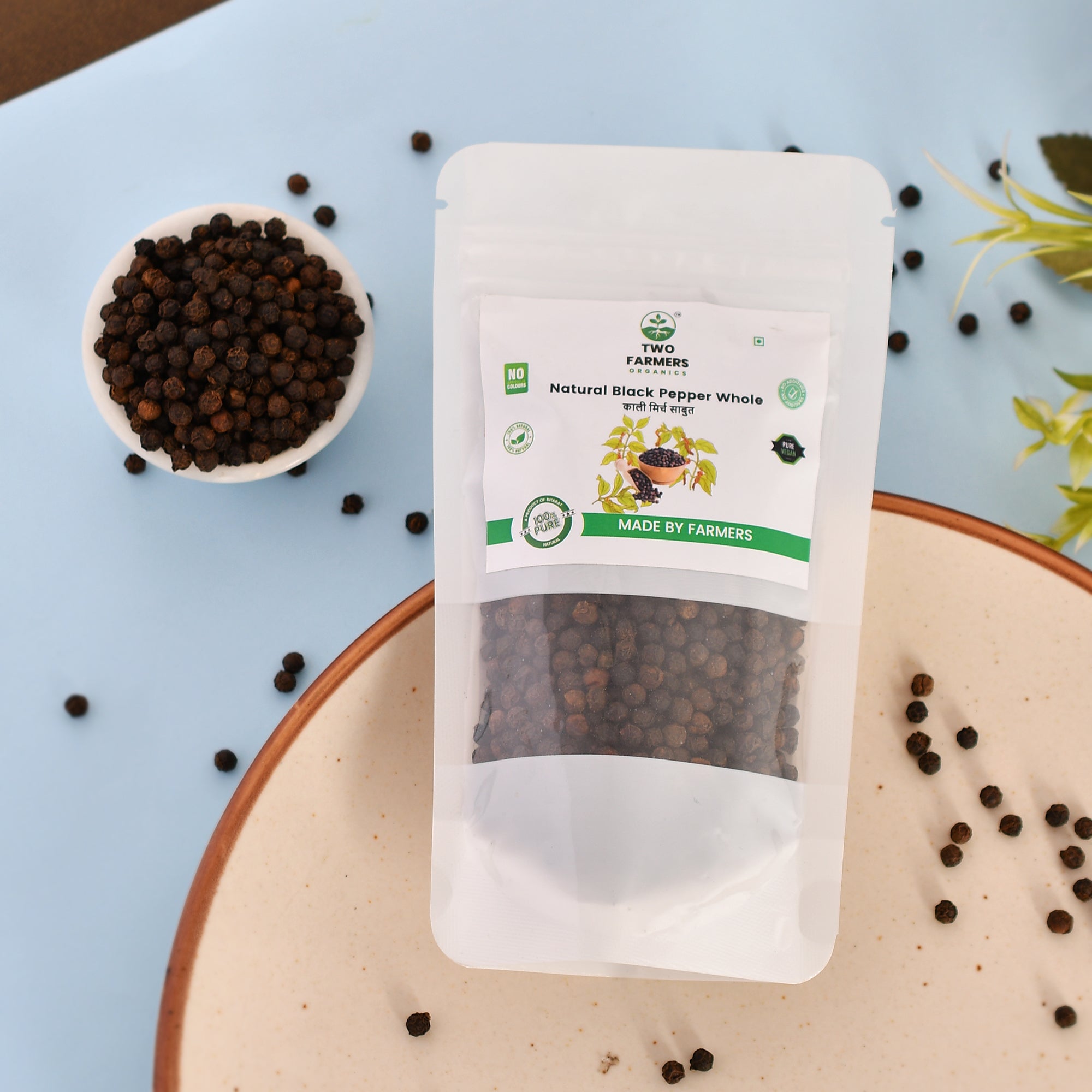 Natural Black Pepper | Raw | Unpolished | 100GM