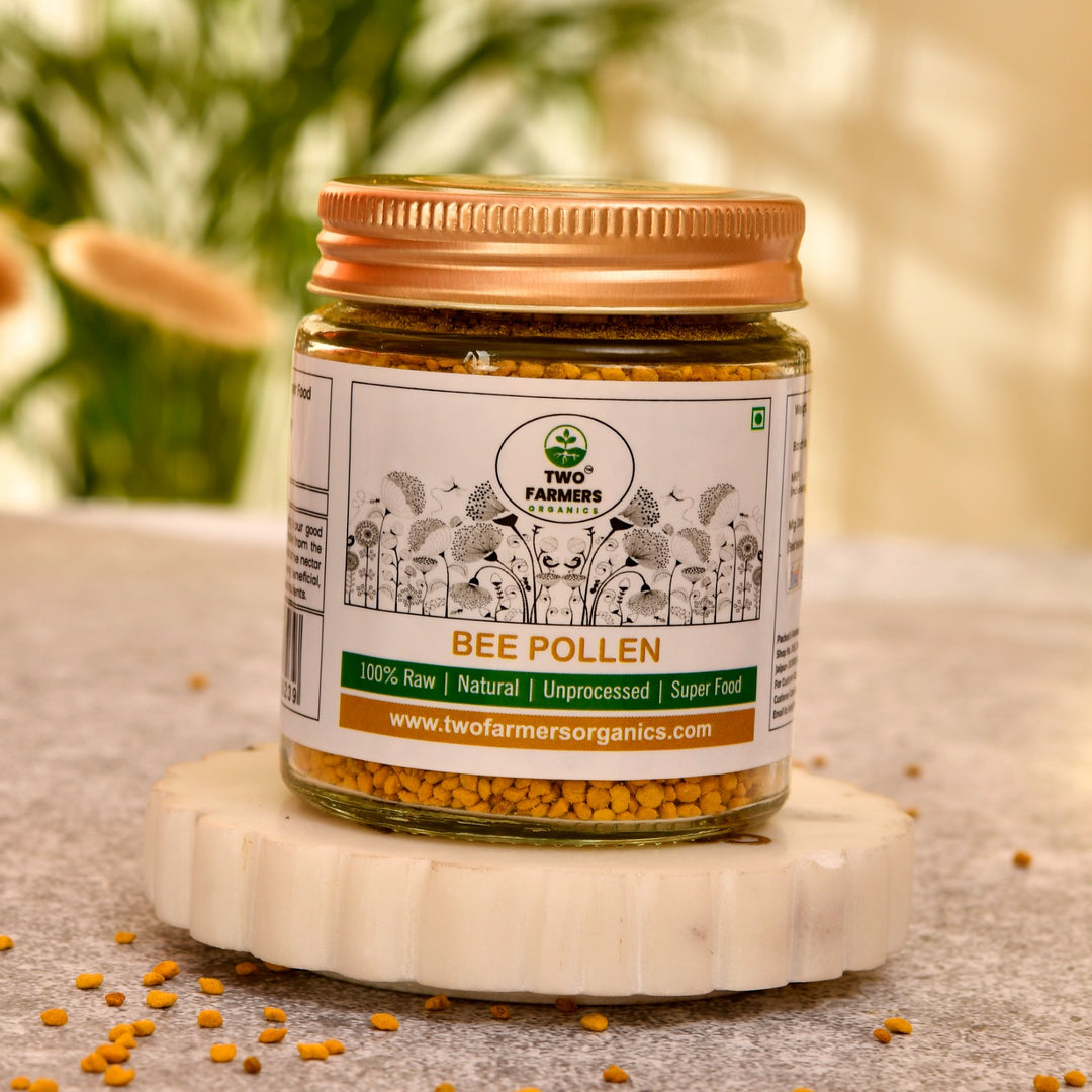 Natural Bee Pollen | Natural Superfood | Raw & Unprocessed | Glass Jar 100gm