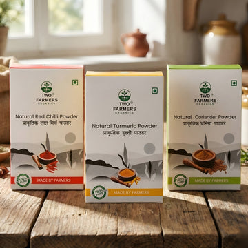 Natural Coriander, Red Chilli, and Turmeric Powder Combo Pack (Total 300gm )