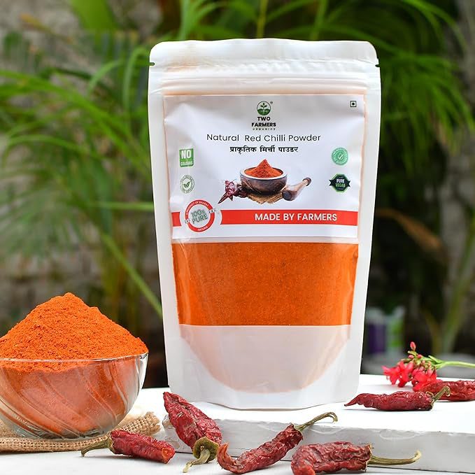 Organics Natural Red Chilli Powder with Natural Oils (200 Grams)
