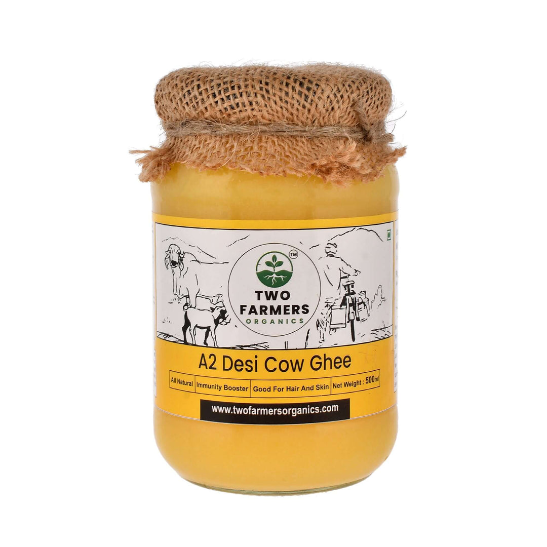 A2 Gir Cow Ghee 500ML - twofarmersorganics