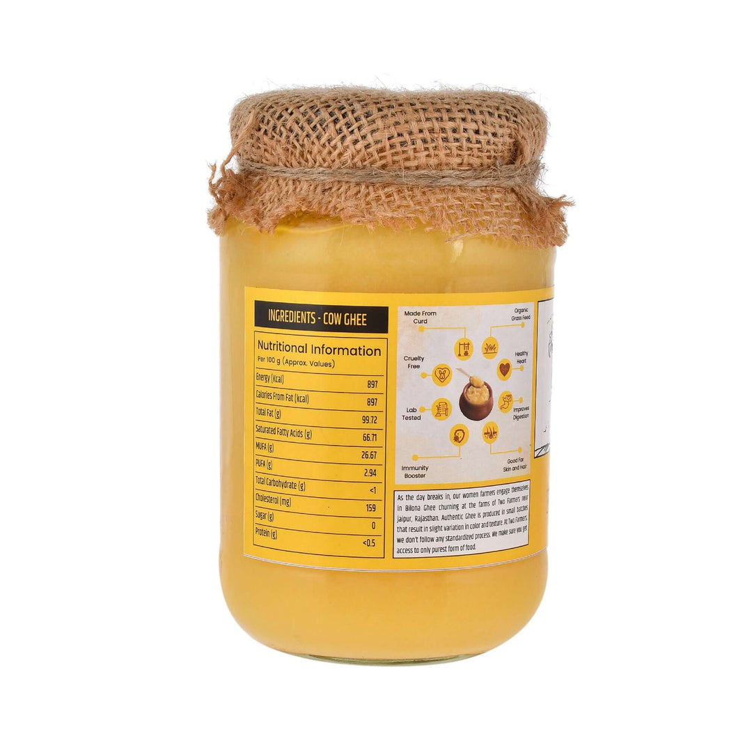 A2 Gir Cow Ghee 500ML - twofarmersorganics