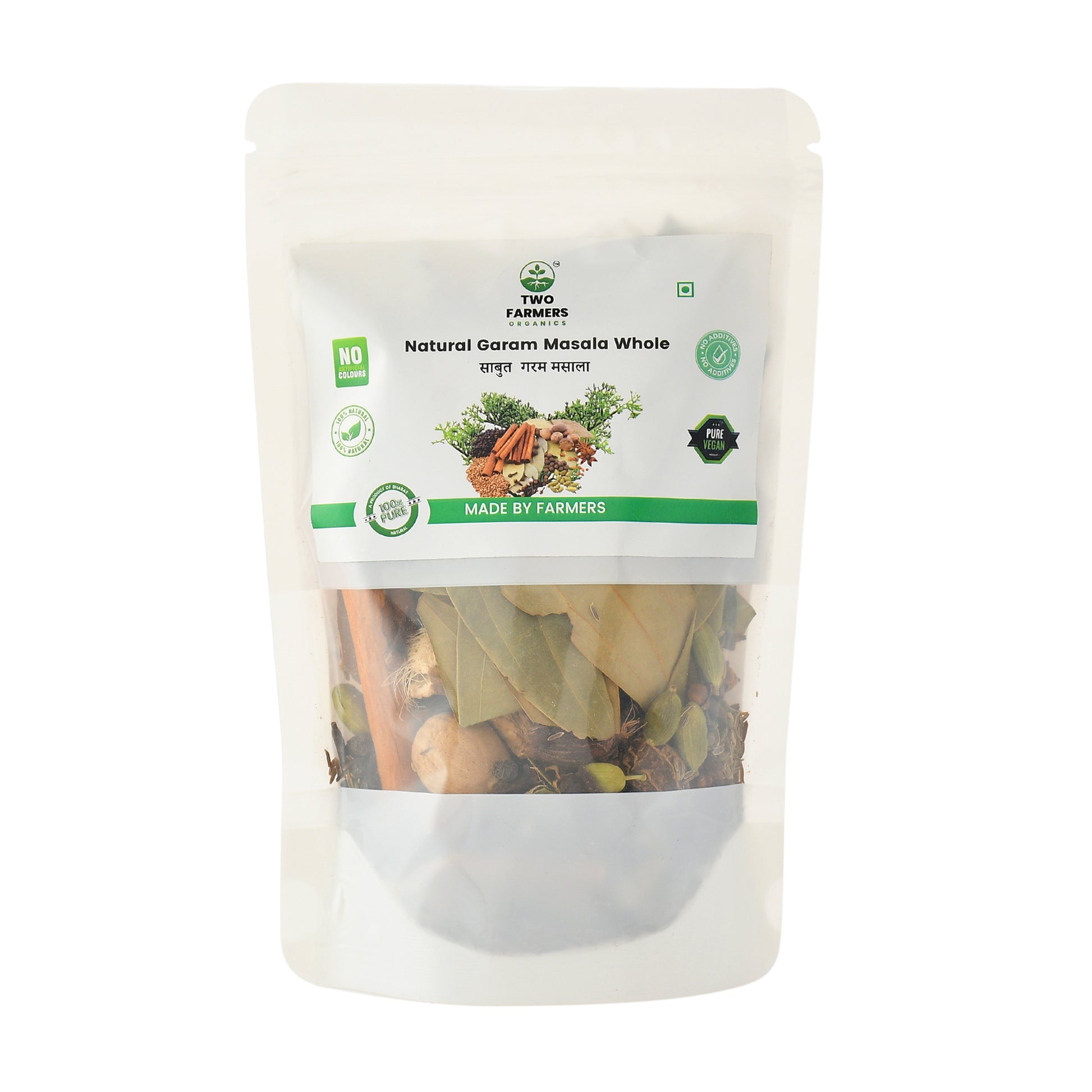 Khada Garam Masala 100GM - twofarmersorganics